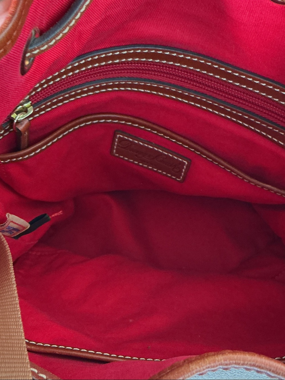 Dooney & Bourke Brown Pebble Grain Leather Drawstring Bucket Shoulder Bag - Picture 8 of 8